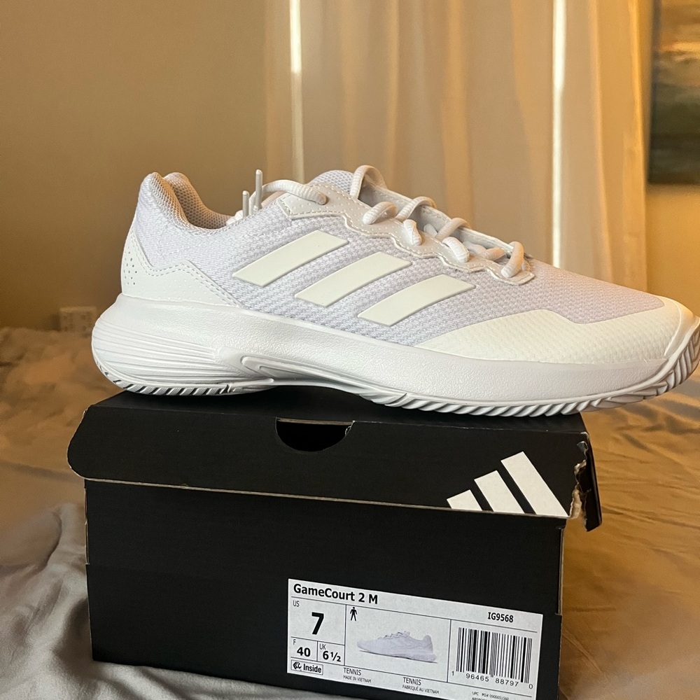 Adidas White GameCourt 2 M Tennis Shoes